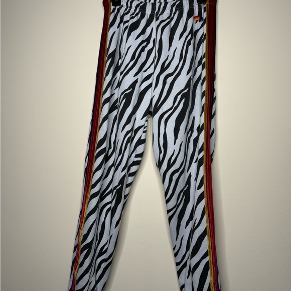 Aviator Nation Classic Velvet Sweatpant Zebra Medium Rare - Picture 4 of 12